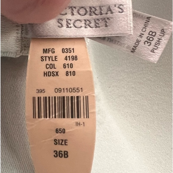 - Victoria’s Secret 36B Floral Mesh Overlay Push-Up Bra! NEW! - Picture 8 of 11